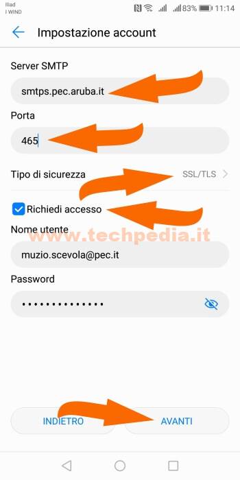 Configurare Pec Aruba Smartphone Android 037 Configurare Pec Aruba Smartphone Android 037